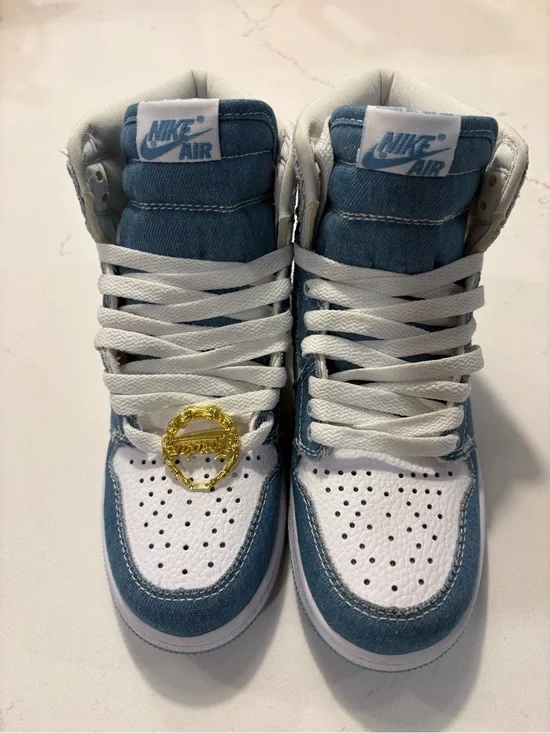 Kids Nike Air Jordan 1 Retro Denim Sneakers