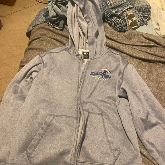 STARTER‎ Blue Zip-Up sweatshirt