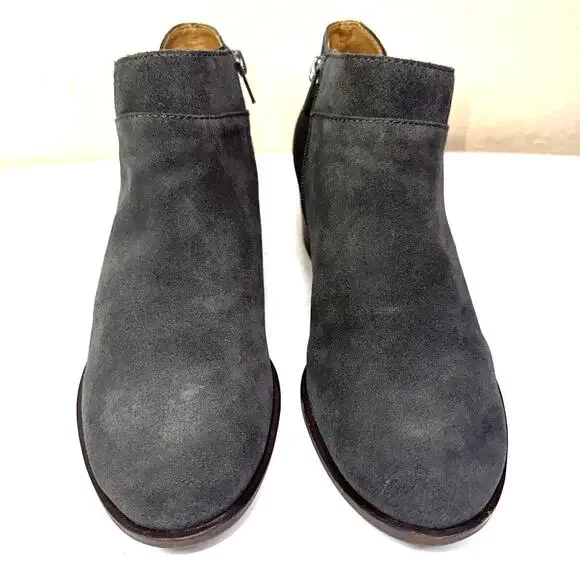 Lucky Brand  Guc Women Sz 9M  Brintly 2 Ankle Suede Leather‎ Booties Boots
