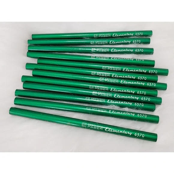 Lot of 12 Vintage Eberhard Faber Elementary School Pencils 6370 Oversized