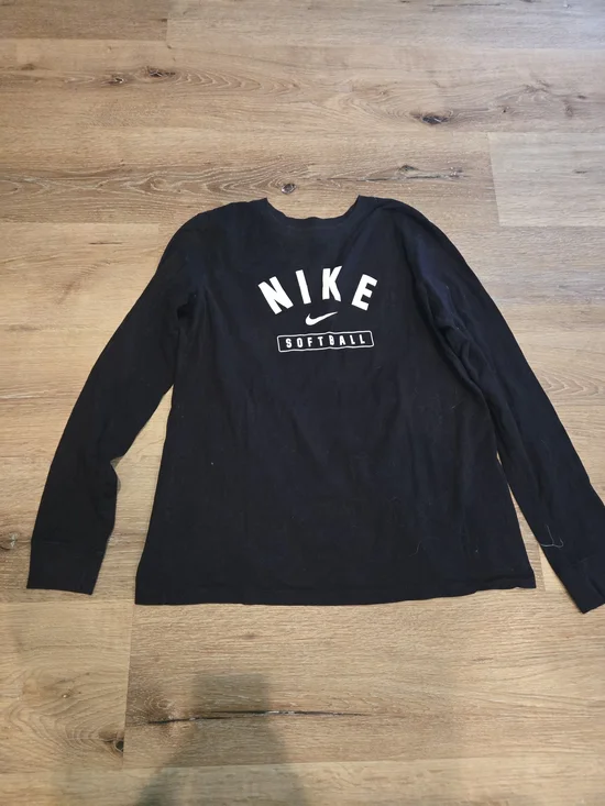 Nike Black Long Sleeve Softball Tee