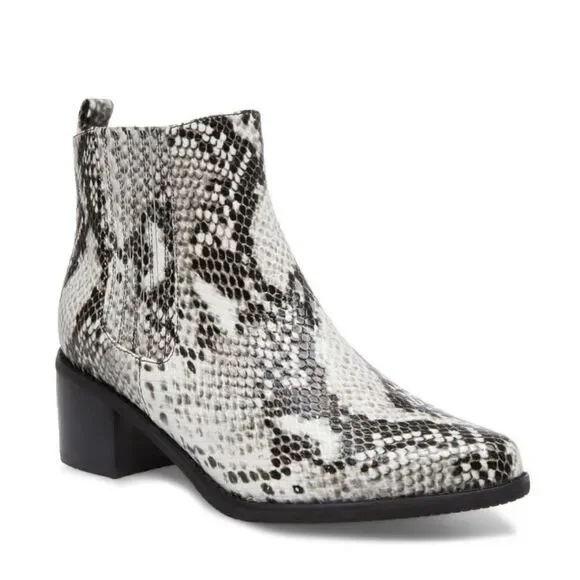 BLONDO | Elvina Snakeskin Waterproof Ankle Boots