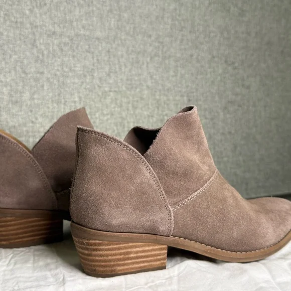 Lucky Brand Women's Suede Ankle Desert Boots Fahmida Tan‎ 6.5