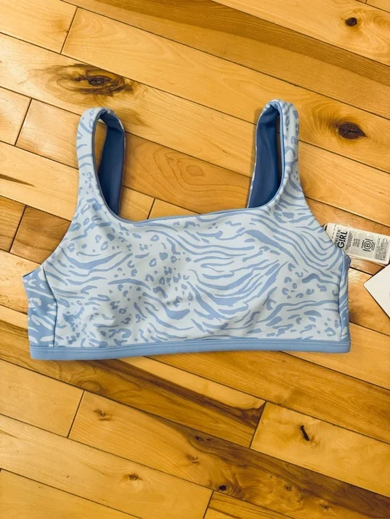 NWT Athleta girl reversible, vitamin sea bikini top size XXL/16
