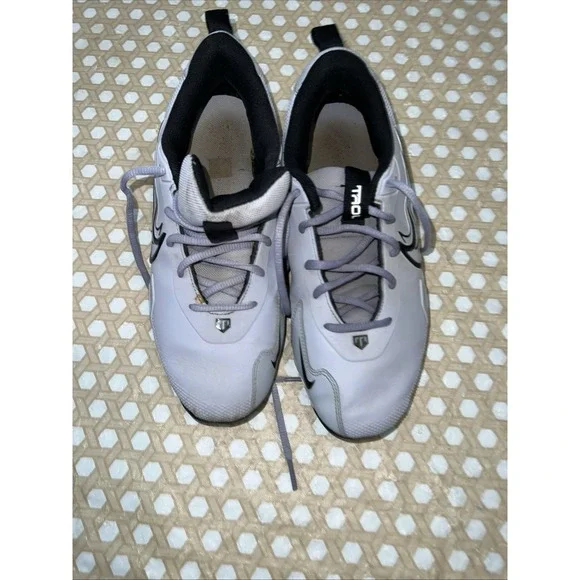 Nike Trout Baseball Cleats Gray Black Size 4.5Y FB6340-002