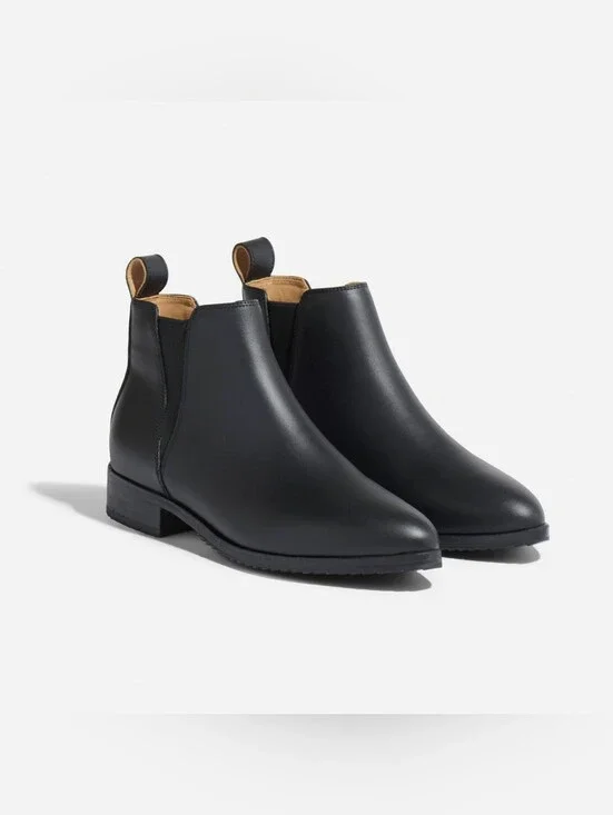 Nisolo Eva Everyday Chelsea Boot‎ Black/Black