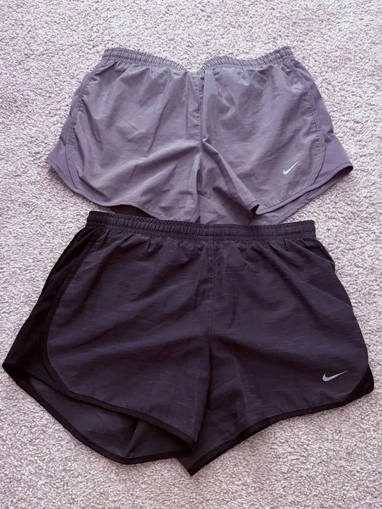Nike Kids Athletic Shorts — Black and grey