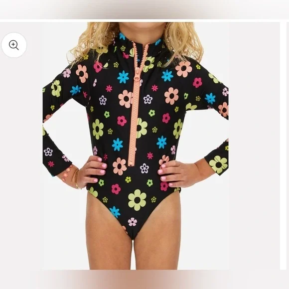 BEACH RIOT GIRLS' CHARLIE RASHGUARD size 11/12 NNT
