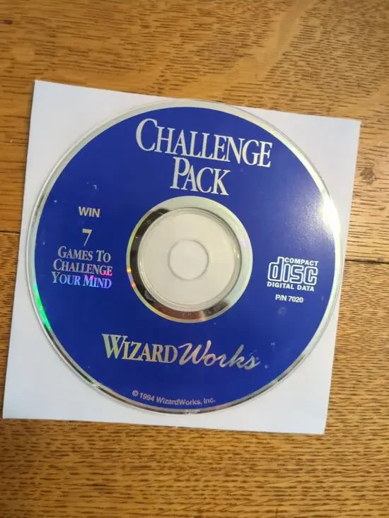 challenge pack wizardworks 7 games 1994 CD-ROM discs only