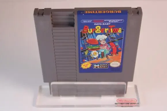 BugerTime (Nintendo Entertainment System 1989, NES) Game Only, Tested/Works