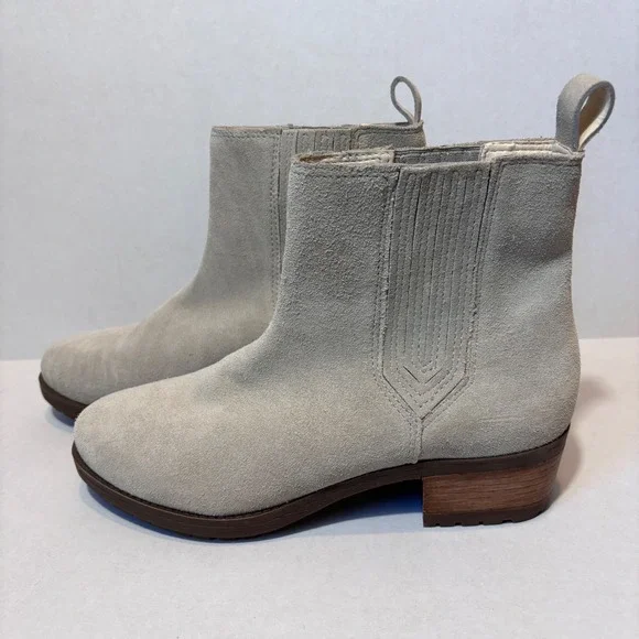 Matisse Women's Lily Taupe Suede Ankle‎ Boots Block Heel Western Style 9M