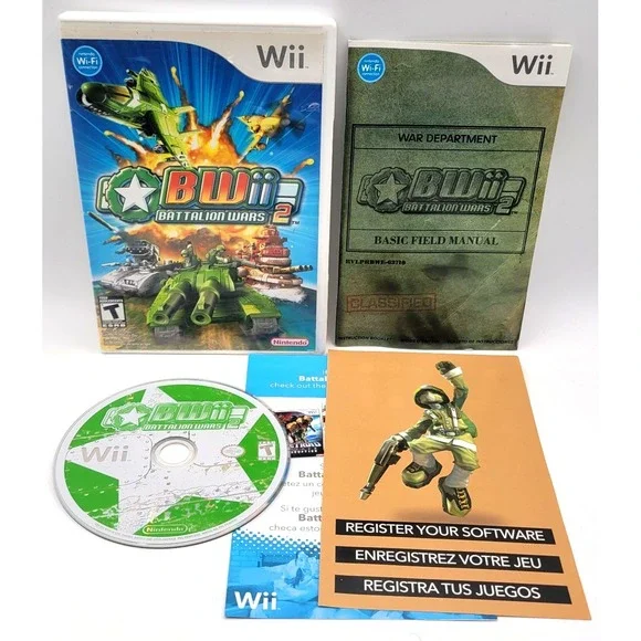 Battalion Wars 2 BWii (Nintendo Wii, 2007) CIB COMPLETE IN‎ BOX