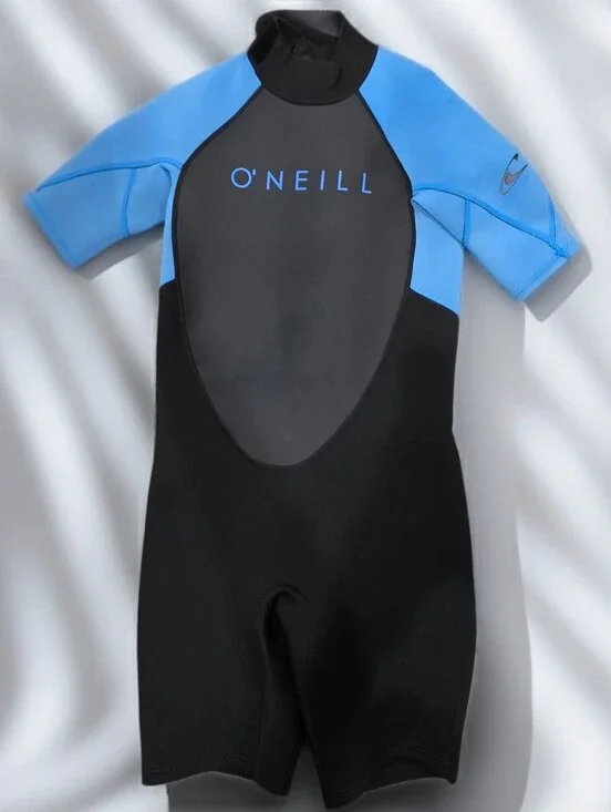 O'Neill Youth Reactor-2 2mm Back Zip Short Sleeve Spring Wetsuit - Size 12
