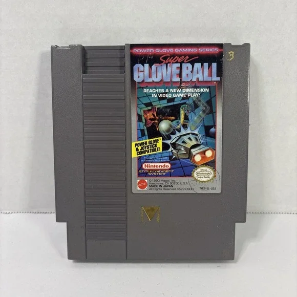 Super Glove Ball Nintendo NES 1990 Mattel Power Glove Series Video Game