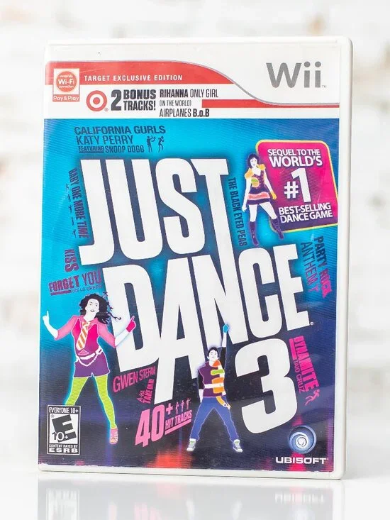 Just Dance 3 Target Exclusive Edition Nintendo Wii 2 Bonus Tracks Disc Case