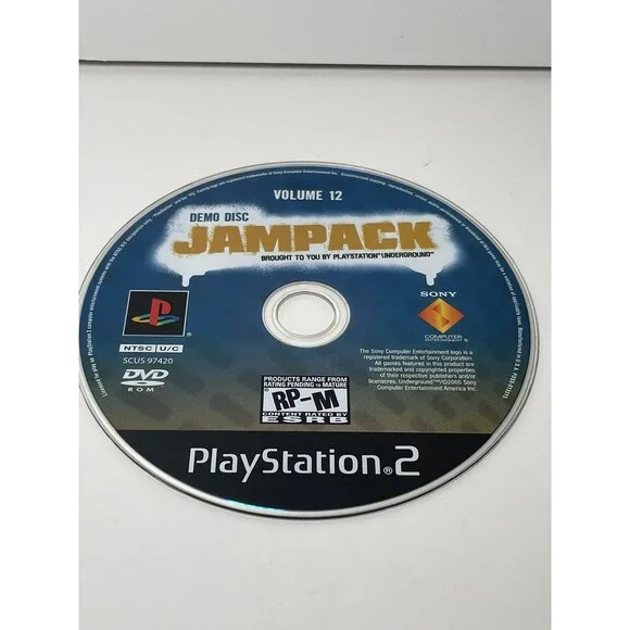 Jampack Demo Disc Vol 12 Sony PlayStation 2, PS2