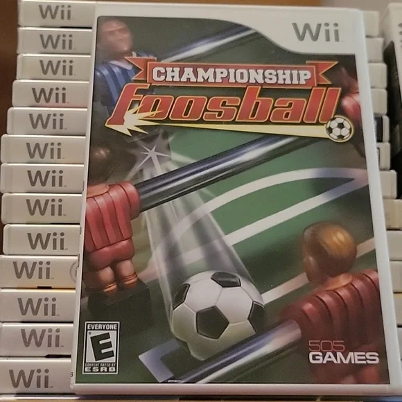 Championship Foosball - Wii Game No Visable Stratches Original Case & Papers