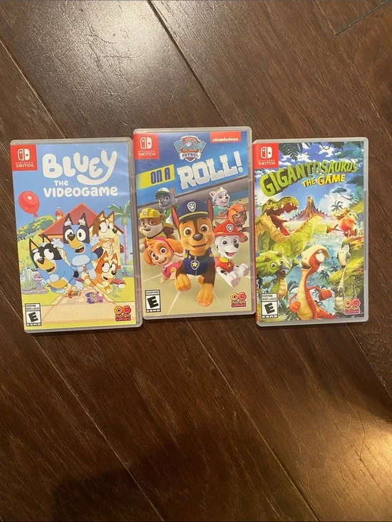 Three Nintendo Switch Video Games