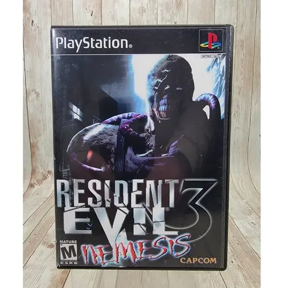 Resident Evil 3 Nemesis Capcom Long Case No Manual (Sony PlayStation 1 1999)