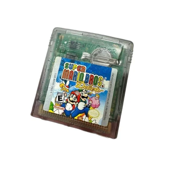 Nintendo Game Boy Color Vintage Super Mario Brothers Deluxe Game Retro Mario