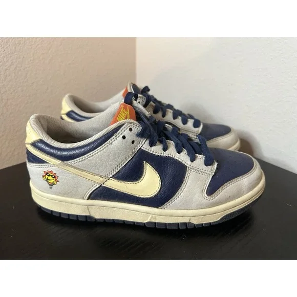 Nike Dunk Low UV Reactive RARE Shoes‎ Photon Dust Midnight Size 5.5Y / Womens 7