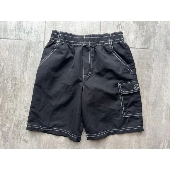 Okie Dokie Pull On Cargo Shorts Boys Kids Elastic Athletic Swim Surf Quick Dry 6