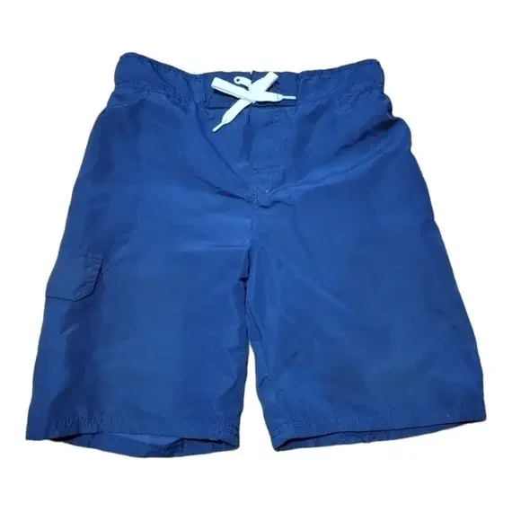 Boy's Navy Blue Swim‎ Trunks