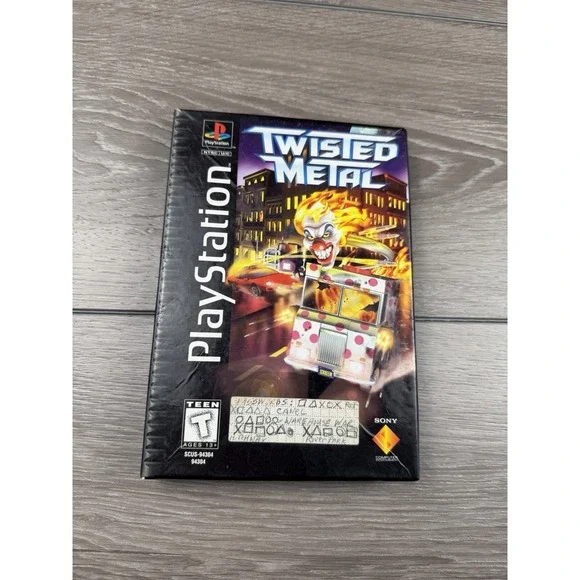 Twisted Metal (Sony PlayStation 1 PS1, 1995) Long Box No Manual
