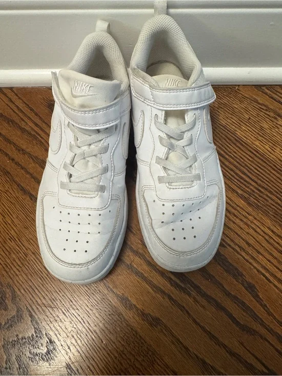 Nike Kids White Velcro & Lace Sneakers
