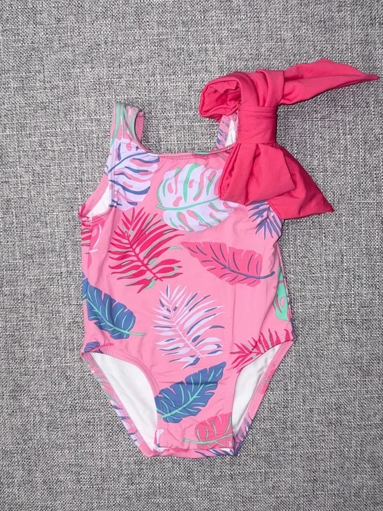 TBBC 6-12m Caicos Canopy One-Piece Swimsuit with Shoulder Bow