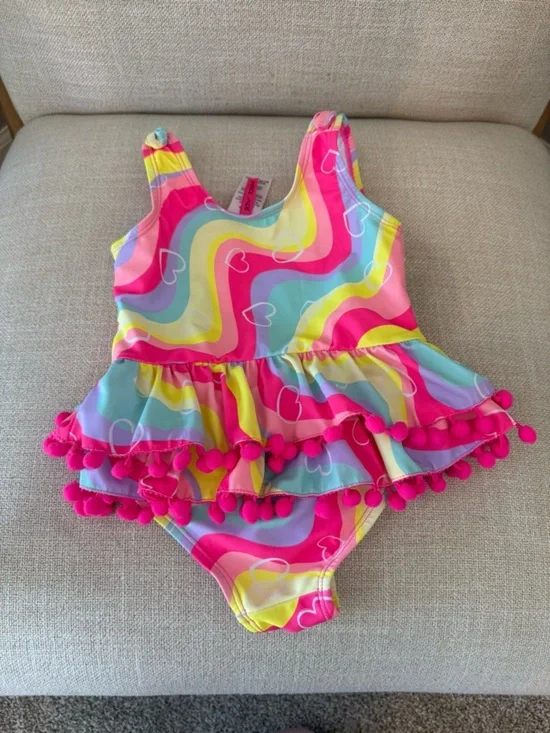 Betsey Johnson Toddler Girl One Piece Swim Suit