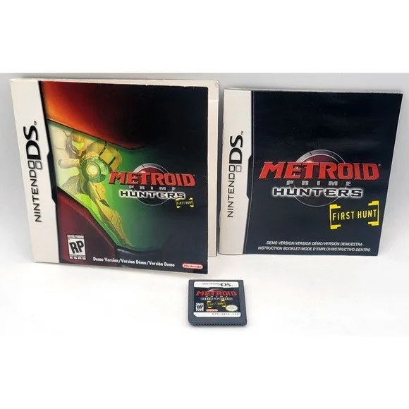 Metroid Prime Hunters First Hunt Demo Nintendo DS - COMPLETE W/ MANUAL AUTHENTIC