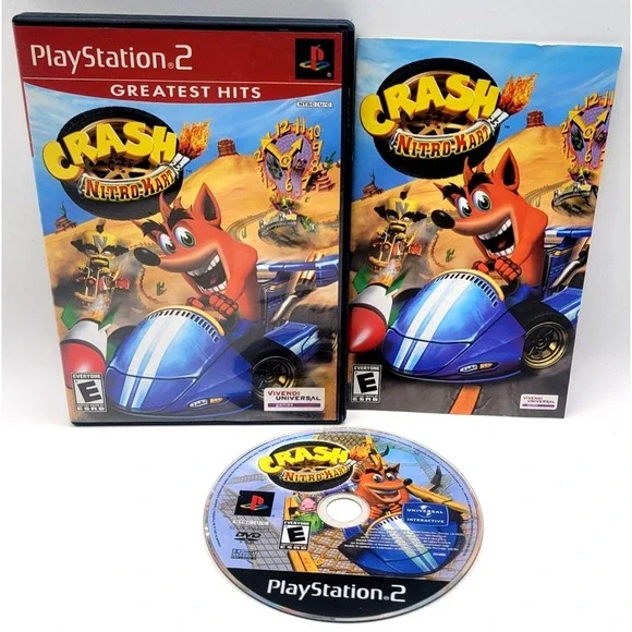 Crash Nitro Kart (Sony PlayStation 2, 2003) CIB COMPLETE‎ IN BOX