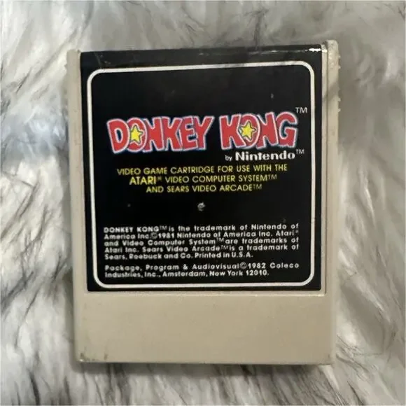 Coleco Donkey Kong Arcade Atari 2600 Game Cartridge 1982 Donkey Kong Series