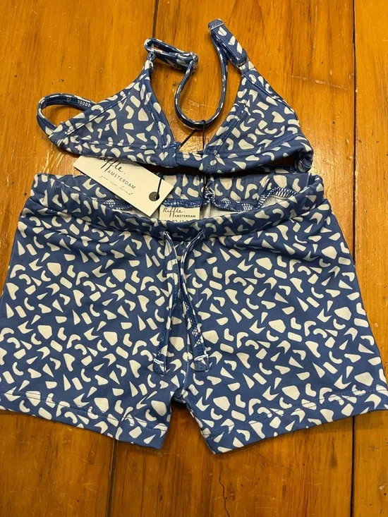 Riffle Amsterdam Blue & White Printed Bikini Set