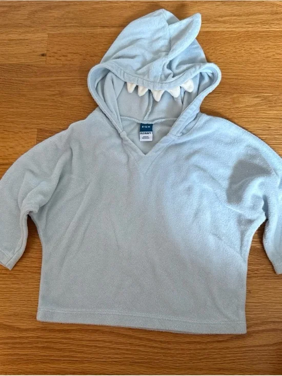 Old Navy Shark Cover Up Size 12 Months