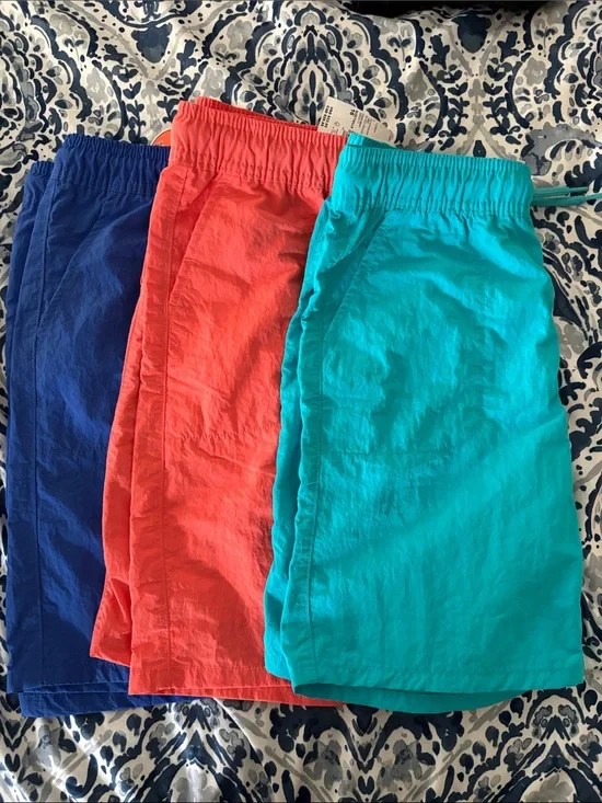 3-Pack Boys Casual Shorts in Turquoise, Cool Colbalt & Blood Orange