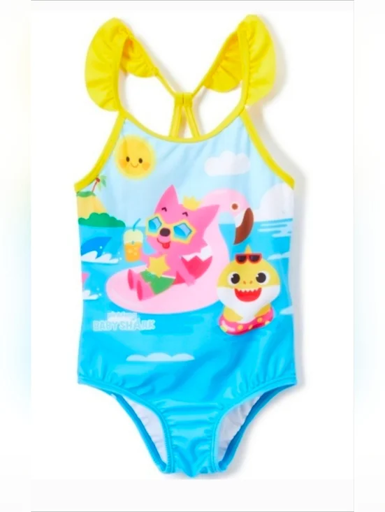 Pinkfong Baby Shark Swimsuit Girls 24m