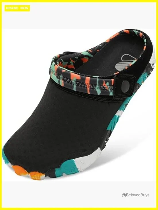 Unisex Water Shoes Slip On Hiking Sandals Lightweight Quick Dry Non-Slip Clogs