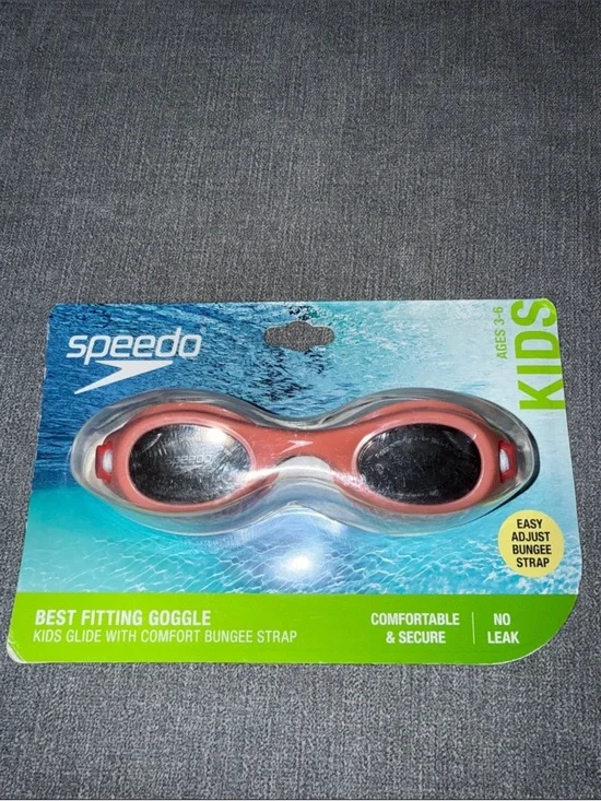 Speedo Kids Swim Goggles - Coral/Pink