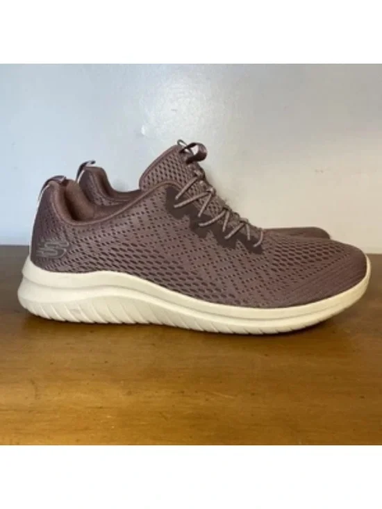 Skechers Womens 9 Ultra Flex Statements 12841 Mauve Purple Casual Shoes Sneakers