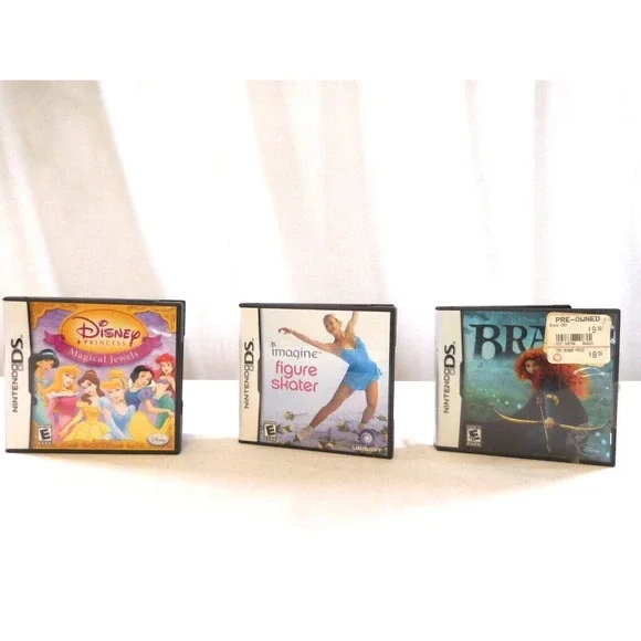 Nintendo DS 3 TESTED Disney Princess: Magical Jewels +  Imagine Figure‎ Skater +