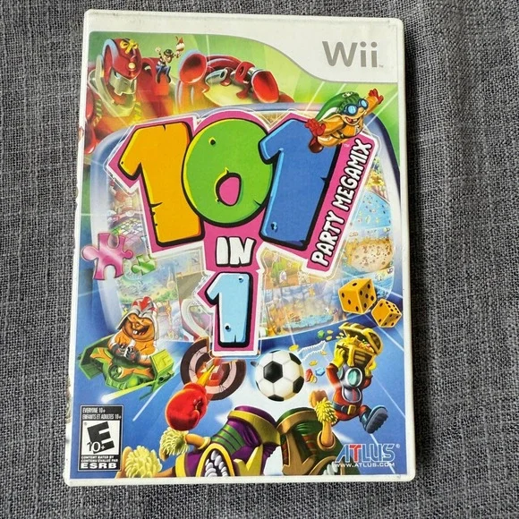101-in-1 Party Megamix Nintendo Wii Game E for Everyone Complete with Manual‎