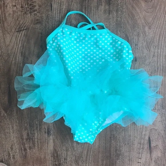 Tutu baby swim one piece suit 👙