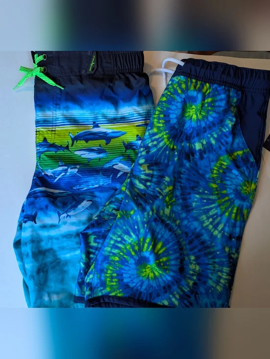 Boys Swim Trunks 2 Pairs New Size XXL 18-20