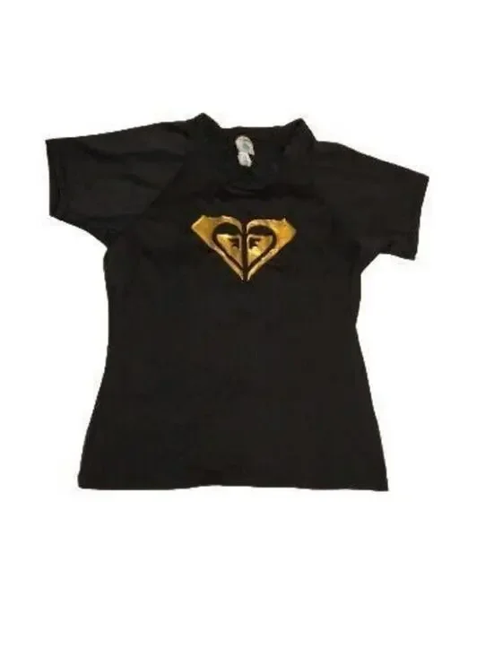 Roxy T-Shirt Girl Whole Hearted Swimming Y2K Size XL