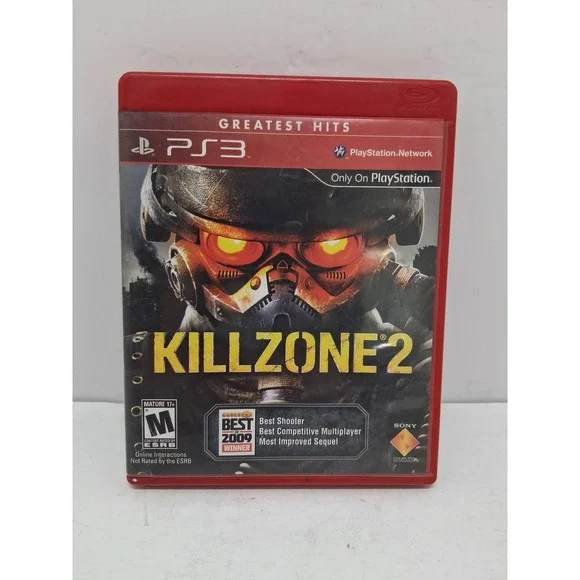 Killzone 2 Sony PS3 PlayStation 3 Greatest Hits Red Case First Person Shooter