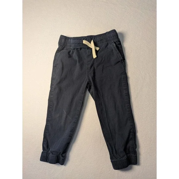The Children's Place Boys Navy Blue Twill Jogger Pants Toddler Size 2T