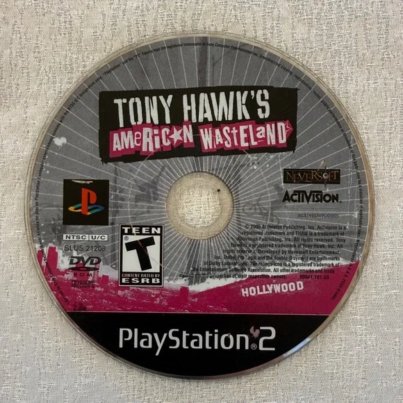 Tony Hawk's American Wasteland Sony PlayStation 2 PS2 Game Disc Only Untested