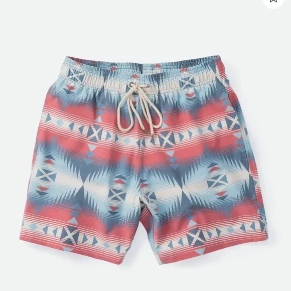 Faherty Geometric Print Swim Trunks Board Shorts boy’s small